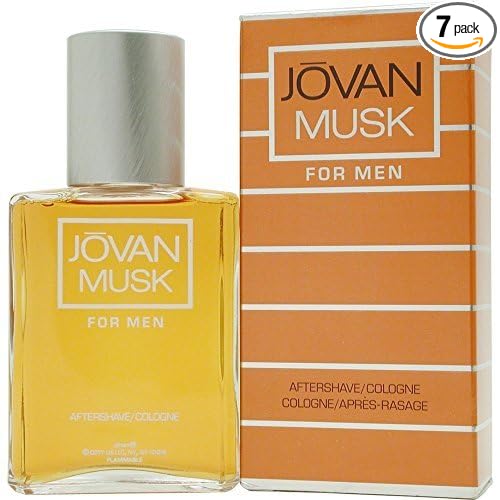 Jovan Musk for Men After Shave Cologne bottle and packaging